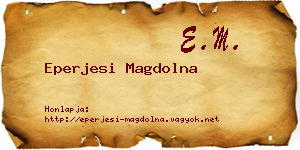 Eperjesi Magdolna névjegykártya