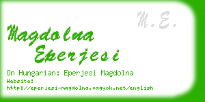 magdolna eperjesi business card